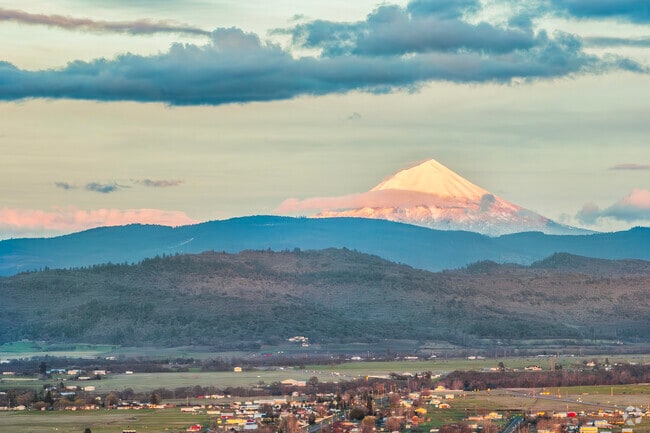 There is a great view of Mt McLoughlin from Eagle Point.