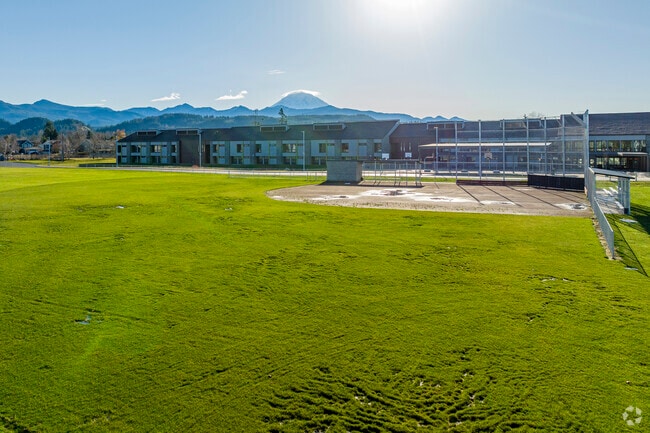 Glacier Middle school offers two baseball field to choose from.