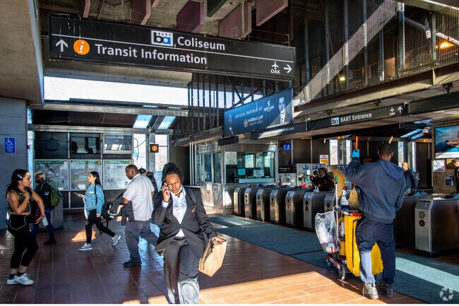 Coliseum BART station connect Foothill Square to the rest of the Bay Area.