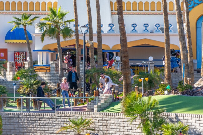 Family fun at mini golf in North Mountain Village.