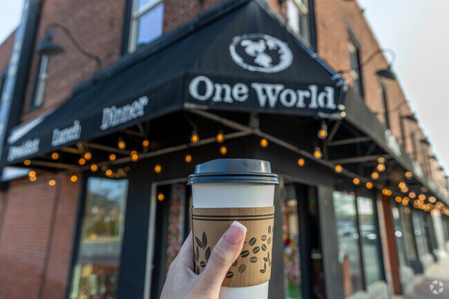 One World in West Bluff creates craft coffee like peppermint mochas and many seasonal drinks.