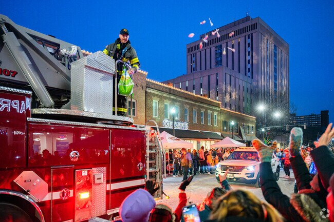 The Light Up Lakewood Parade makes its way down Detroit Avenue.
