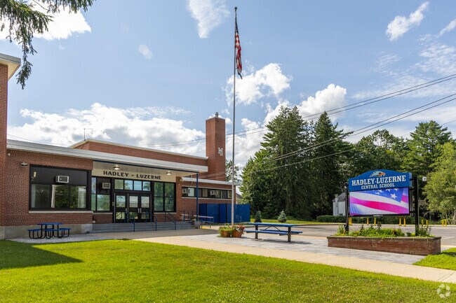 Hadley-Luzerne Junior-Senior High School serves grades 7–12 in the Adirondack region.