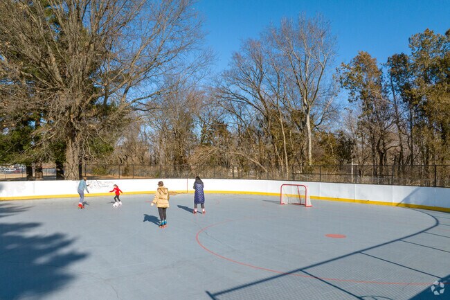Practice your skating at the Holmes Park roller rink.