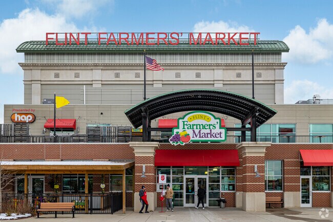 Downtown Flint Farmers Market has been near College Cultural Neighborhood since the 1900s.
