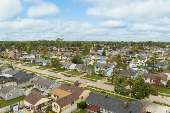 Winds over Lake Erie keeps the foliage at Point Place rather sparce even in the denser areas.