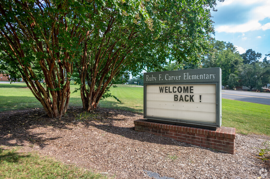 Ruby F. Carver Elementary School school signage.