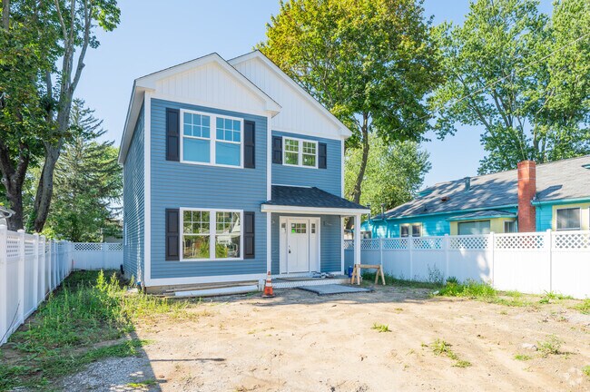 New craftsman style homes are a popular choice in the Hoxie neighborhood.