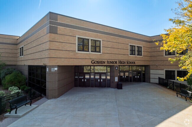 Students are challenged to excel at Goshen Jr. High School.