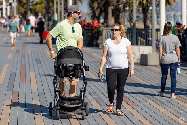 Families can enjoy all the activities available at the beach near Forestbrook.