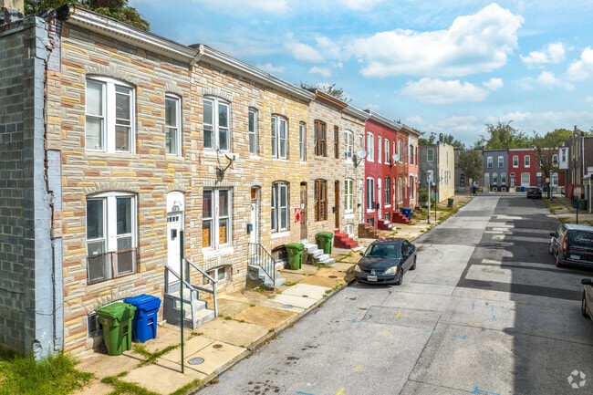 Row homes are very prevalent in Midtown Edmondson.