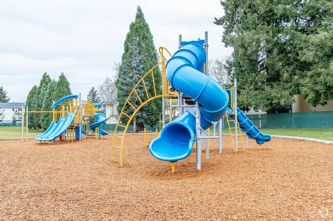 Sliding and climbing are great exercises at Burton Elementary School in Vancouver, WA.