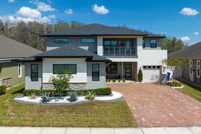 A Modern style home in the gated Tapestry neighborhood.