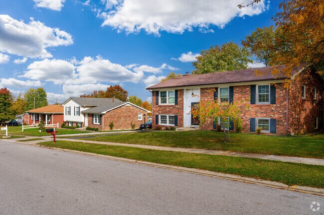 Two-story and single-story brick facade homes are prevalent in Firmantown.