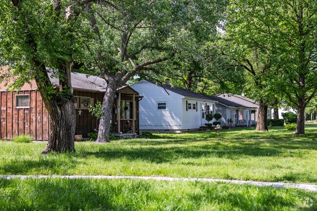 Smaller bungalows line a residential street in Murphy and Leffen.
