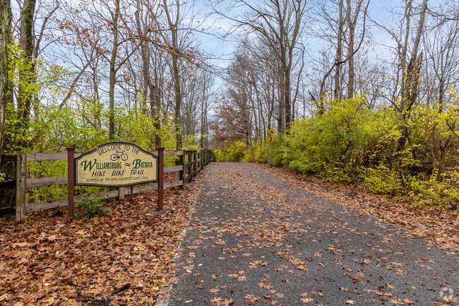 Williamsburg residents can take a long bike ride on the Williamsburg-Batavia trail.