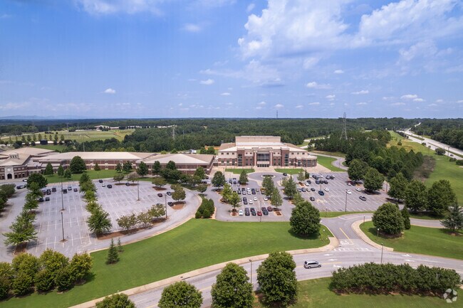 Dorman High School anchors the community with a sprawling campus.