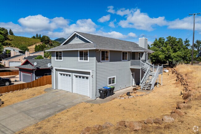 Newly built homes decorate the streets of Kelseyville Riviera.