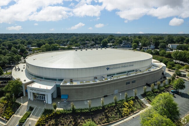The Bon Secours Wellness Arena is the home of the Greenville Swamp Rabbits hockey team.