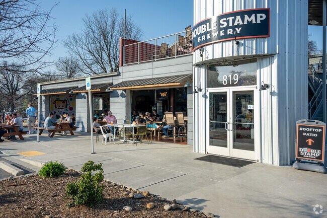 The Double Stamp Brewery is a favorite hangout spot in Nicholtown.