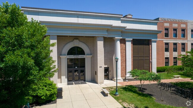 Bexley Middle School has paths to navigate the campus.