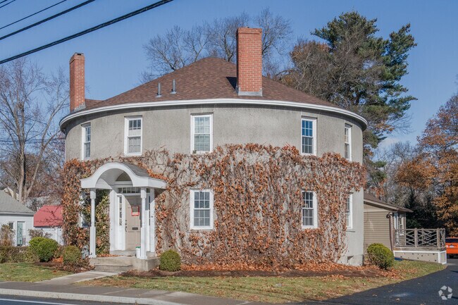 A round house in Northampton is a unique residential form with reputed therapeutic qualities.