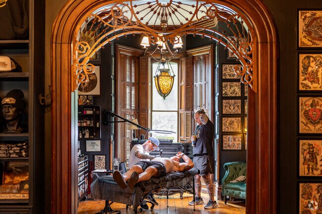 Get some fresh ink at Dearly Departed Tattoo Parlor in Milford.