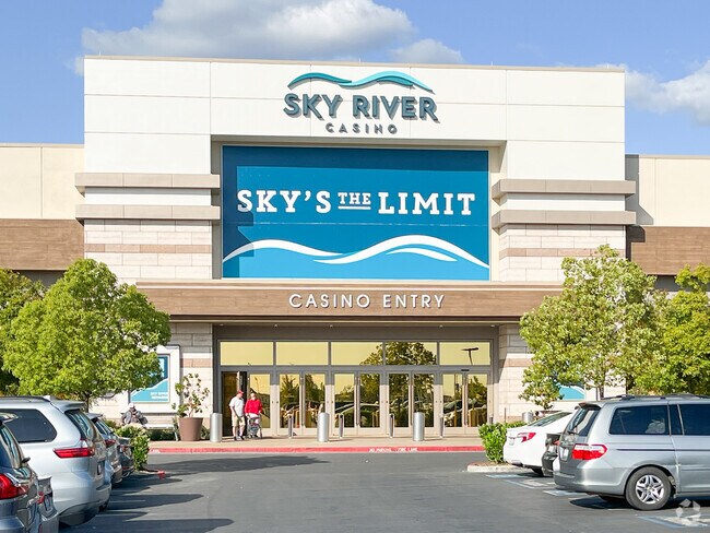 Sky River Casino has 80 table games and a 1,000 slot machines to test your luck at.