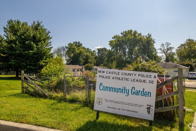 The community garden in Minquadale is a place for residents to come together and bond.