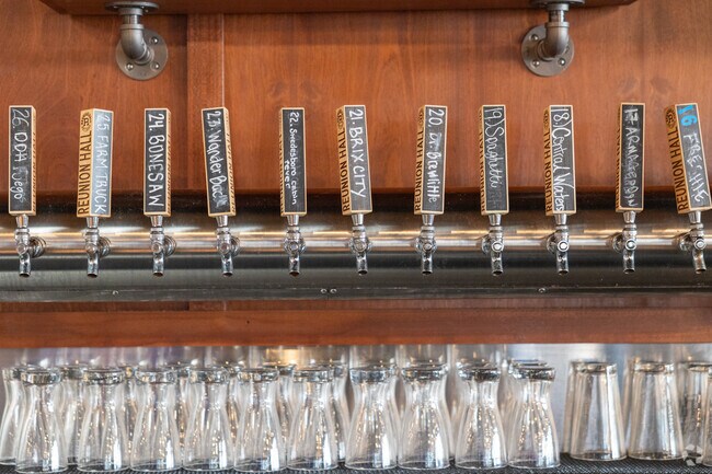 Reunion Hall in Westmont features over 20 select beers on tap.