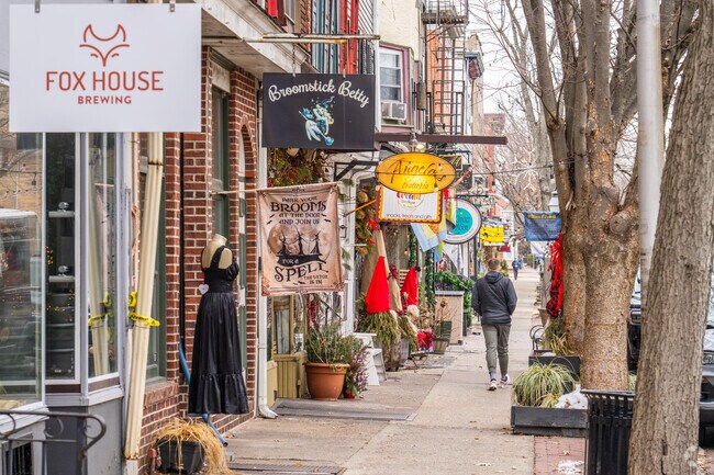 Chesterfield residents make the short drive to Bordentown to browse the local shops.