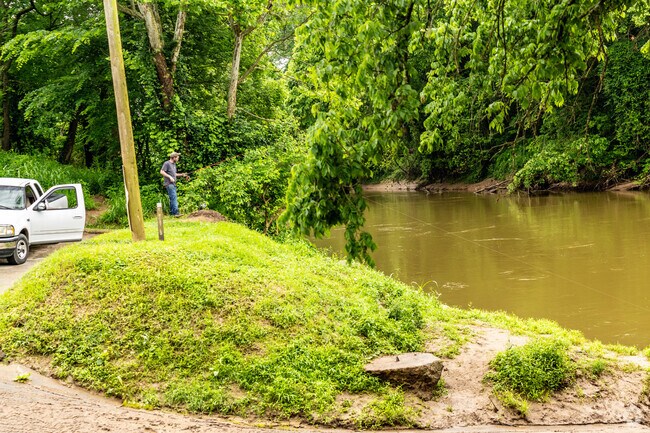 Boatlanding Park is a favorite spot for locals to fish.
