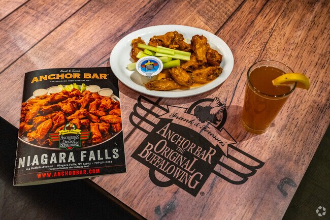 For dining out, Anchor Bar on Buffalo Avenue is a nearby favorite in South End.