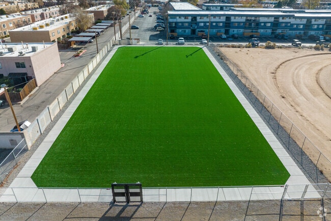 Soccer field at Desert Willow Family School.