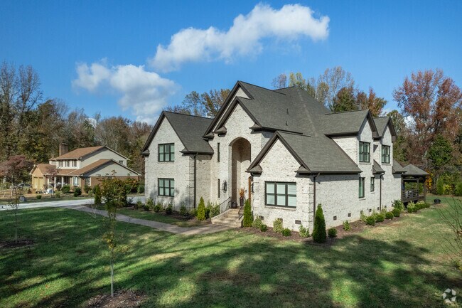 Large brick homes sitting on moderate plots of land are quite common in Youngs Mill.
