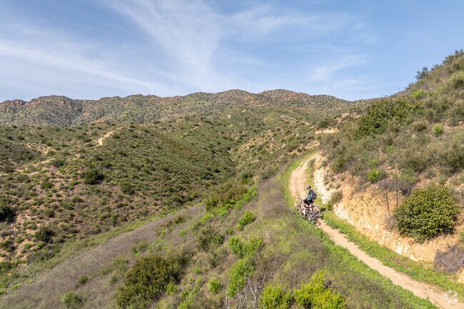 There are many hiking and biking trails around Oak Park, Ca.