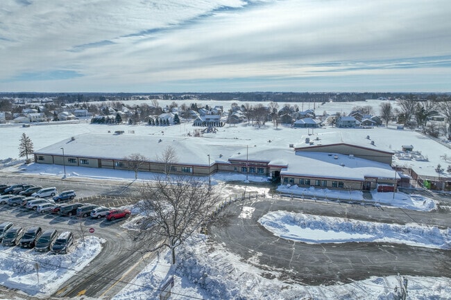 Fox Prairie Elementary School has a large campus.