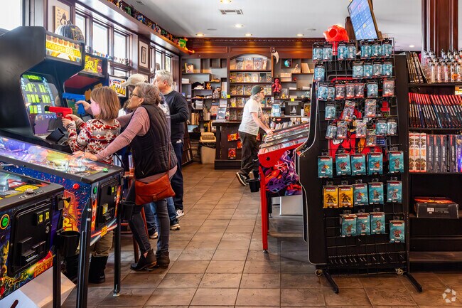 Scottdale residents can enjoy an arcade game, comics, and food at My Parents' Basement.
