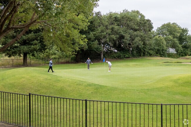 Spring Hills Golf Course near Corralitos features 18 scenic holes surrounded by rolling hills and orchards.