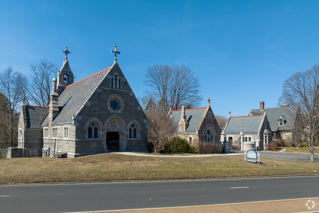 Financier J.P. Morgan is buried at Cedar Hill Cemetery on the edge of South West.