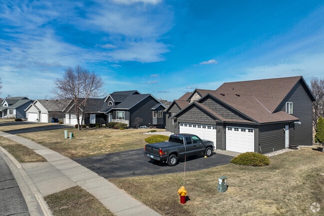 Newer neighborhoods in Sauk Rapids feature larger property lots.