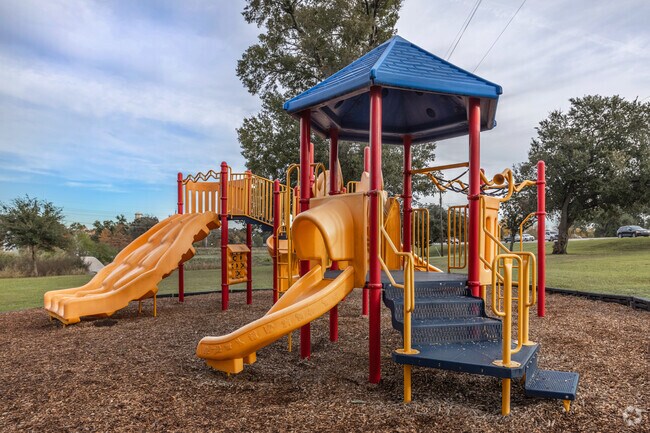 Children love having fun on River Oaks' challenging but safe playgrounds.