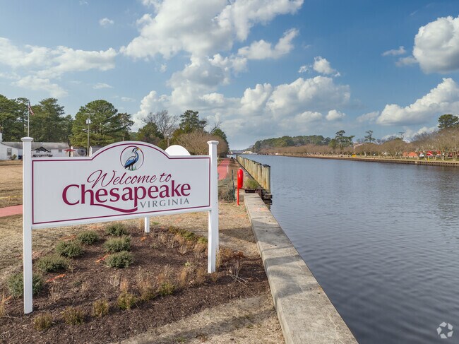 Welcome to the Great Bridge neighborhood, along the Elizabeth River in Chesapeake, VA.