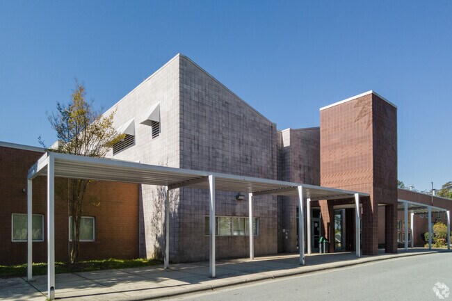 Front entry shot for Southwest Guilford Middle School