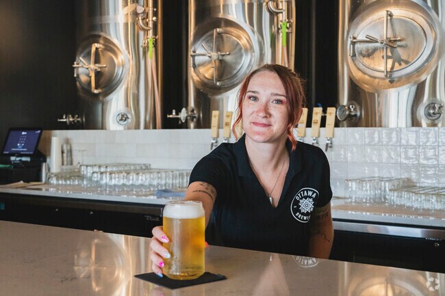 The Ottawa Brewing Company welcomes you in with their very own craft brews.