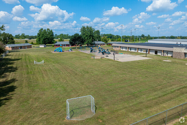 Elkhart Christian Academy has a nice playground and sports fields.