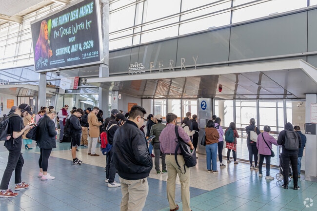 St George Fery Terminal is 30 minutes from Dongan Hills.