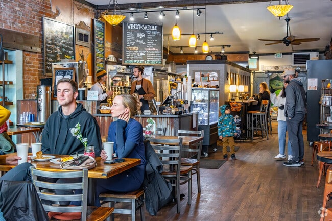 Windy Saddle Cafe is a popular breakfast and coffee spot near Beverly Heights.