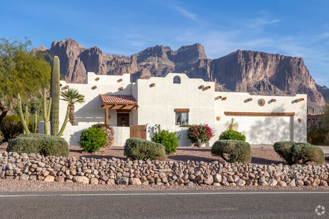 Pueblo inspired architecture is more common on the east side of Apache Junction.