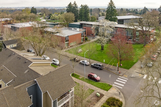 Aerial of Rosa Parks Elementary Portsmouth